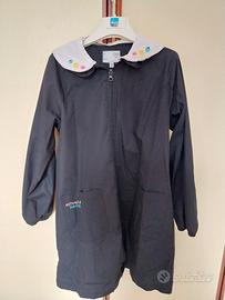 Grembiule bambina nero con colletto bianco cm140