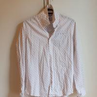 Camicia Donna Bianca con Pois Colorati