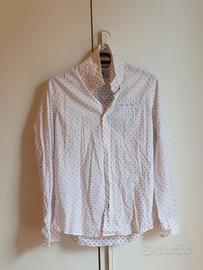 Camicia Donna Bianca con Pois Colorati