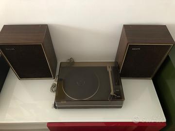 Giradischi Philips con casse