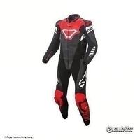 MACNA Tuta Moto Pelle TRACKTIX 2 pezzi Uomo Rossa