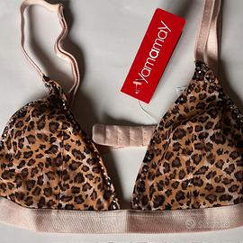 Bra reggiseno triangolo leopardato 3B