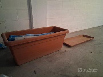 vaso completo di sottovaso