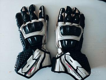 Guanti moto in pelle Spidi Carbon Tech 2022 bianch