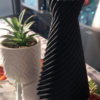 vaso nero porta fiori 