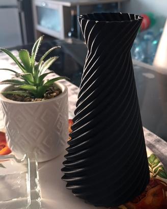 vaso nero porta fiori 