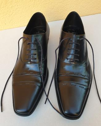 SCARPE LACCI ELEGANTI ARTIGIANALI VERO CUOIO