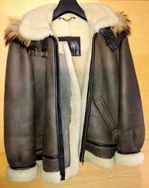 Giacca da aviatore Skott in pelle Shearling