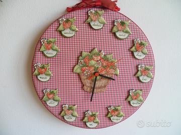 Orologio parete cucina stile Country CM.35 vintage