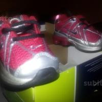 NIKE SHOX TURBO bambino bambina rosse grigie gray