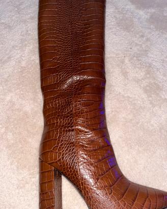 Stivali alti vera pelle