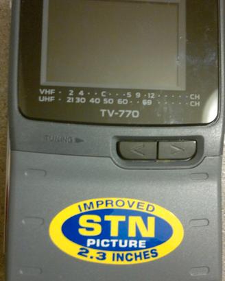 TV color portatile CASIO TV-770N analogico UHF-VHF