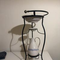 Lavamani Antico Deruta - Set Completo con trespolo