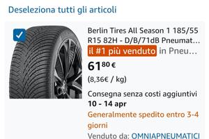 pneumatici 4 stagioni