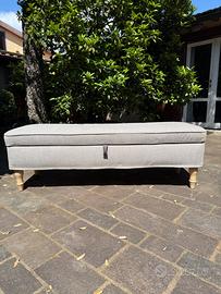 Pouff panca fondo letto contenitore 145cm