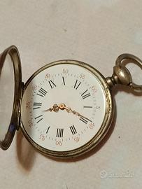 antico orologio da tasca in argento 