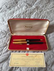 Set vintage Aurora penne stilografice