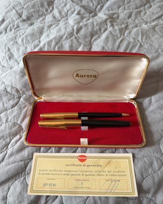 Set vintage Aurora penne stilografice