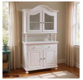 Credenza in legno bianco