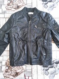 Giubbotto biker pelle ecologica 9-10 anni