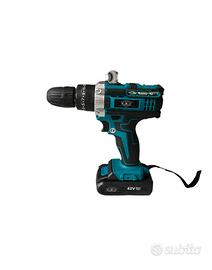 TRAPANO A DOPPIA BATTERIA 4ah + Accessori