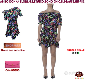 Vestito Donna cerimonia Etnico Hippie Boho Chic