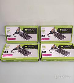Lotto 4 tastierini numerici USB Techly 23 tasti -