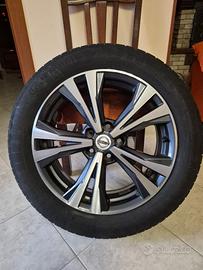 Ruota completa originale Nissan 18" Cerchio in leg