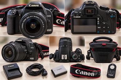 Canon EOS 450D + 18-55 IS II  + accessori