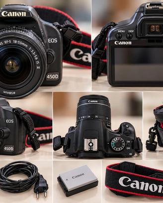 Canon EOS 450D + 18-55 IS II  + accessori