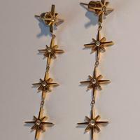Orecchini Pendenti in Oro con Cristalli Swarovski 