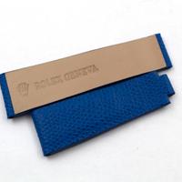 Cinturino Rolex Pelle Martellata Blu 20/16mm Clasp