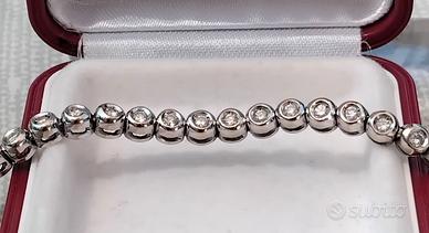 Tennis oro bianco 18kt e Diamanti 
