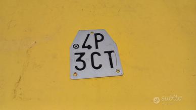 Targa originale da collezione di ciclomotore motoc