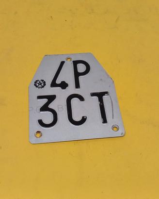 Targa originale da collezione di ciclomotore motoc