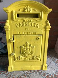 Cassetta Poste Gialla Vintage - SVENDITA NEGOZIO