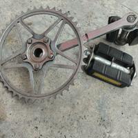 Pedivella destra guarnitura bici vintage