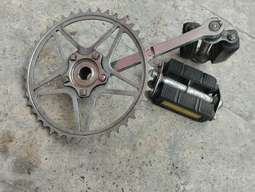 Pedivella destra guarnitura bici vintage