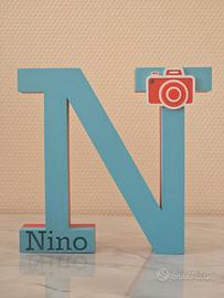 LETTERA DECORATIVA "N" REALIZZATA CON STAMPANTE 3D