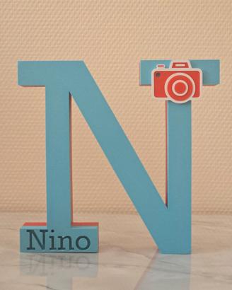 LETTERA DECORATIVA "N" REALIZZATA CON STAMPANTE 3D