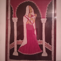 Dipinto batik incorniciato