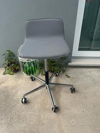 Sedia sgabello in ecopelle