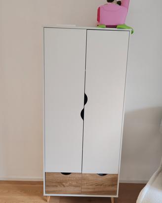 HomCom Armadio a Due Ante in Legno