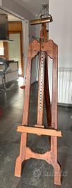 Cavalletto porta quadro  in legno con luce