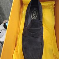 Tod's mocassino blu suola gomma