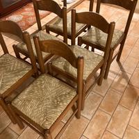 6 sedie legno