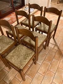 6 sedie legno