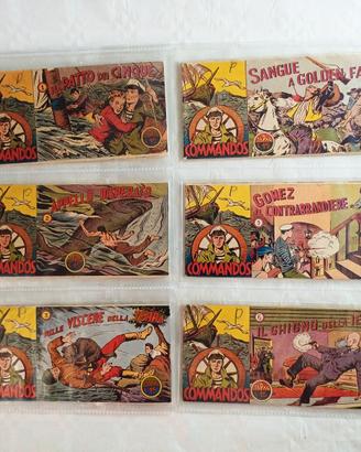 STRISCE FUMETTI "I COMMANDOS" - 1949/50 Originale