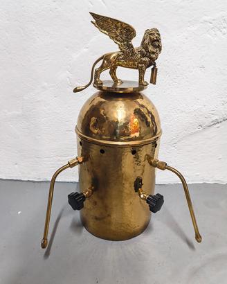 RARA CUPOLA MACCHINA CAFFE SAN MARCO PLACCATA ORO 