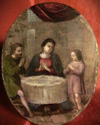 OLIO SU RAME SACRA FAMIGLIA 1600 - SEC. XVII